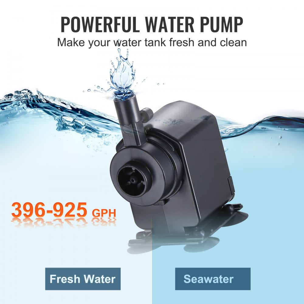 Aquarium Chiller, 92 Gal 348 L, 1/4 HP Hydroponic Water Chiller, Quiet Refrigeration Compressor for Seawater and Fresh Water, Fish Tank Cooling System with Pump/Hose, for Jellyfish, Coral Reef