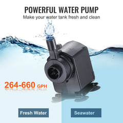 Bostome Aquarium Chiller 110 Gal 1/3 HP for Fish Tanks, compact black unit with digital display.
