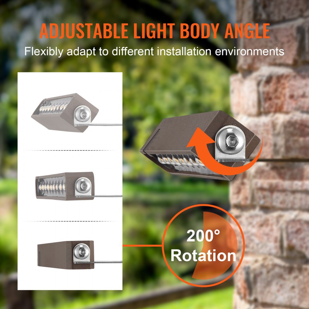 LED Hardscape Lighting, 6.8 Inch Retaining Wall Lights, 3W 12V-24V AC/DC Low Voltage Paver Light, IP68 Waterproof Outdoor Step Lights, 3000K Swivel Hardscape with Connectors (8 Pack Soft White)