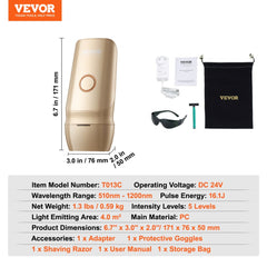 IPL Hair Removal, Permanent Hair Removal with Ice Cooling System for Women Men, Auto/Manual Modes & 5 Levels, Painless At-Home Hair Removal Device for Legs, Arms, Armpits, Bikini Line