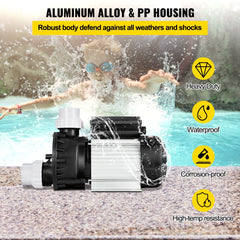 Swimming Pool Pump Water 750W 1HP Filter Electric Spa