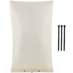 Fiber Cotton Well Head Pump Cover, 20``W x 34``H, Pipe Insulation Cover Sprinkler Cover for Outside Backflow Valve Cover, 600D PVC Oxford Polyester Surface Aluminum Film Thermal Insulation Layer