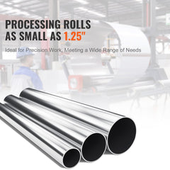Bostome 12.6" Slip Roll Machine with precision-ground rollers for rolling 20 gauge sheet metal.