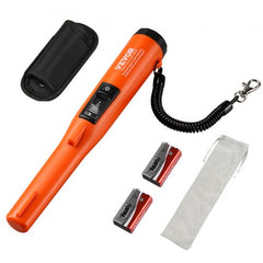Metal Detector Pinpointer, IP68 Fully Waterproof Handheld Pin Pointer Wand, 4.5" Detection Depth, 3 Modes, LCD Screen, Treasure Hunting Probe with Holster and 9V Battery, for Adults and Kids