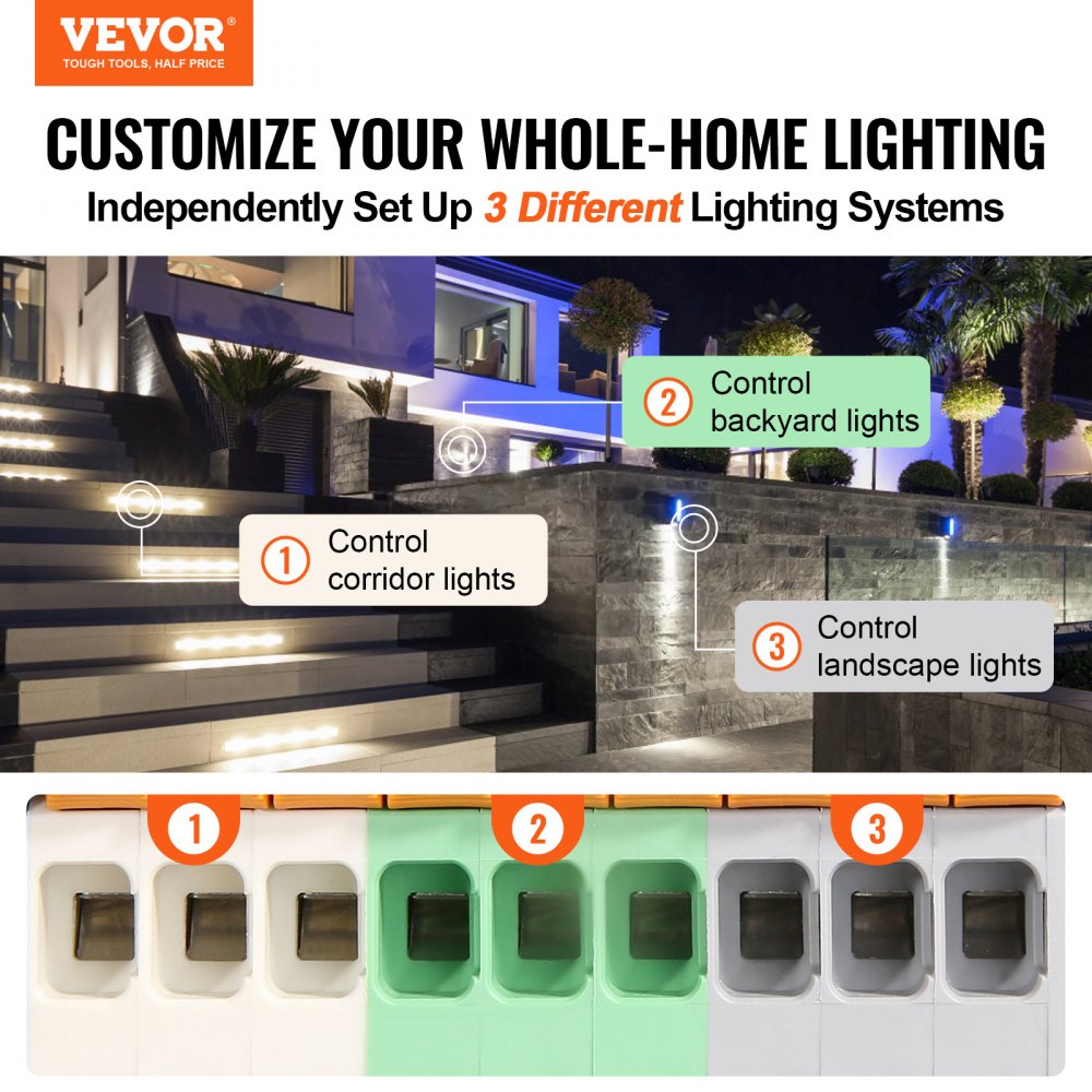 600W Low Voltage Landscape Transformer with Timer and Photocell Sensor, Waterproof Landscape Lighting Transformer, 120V AC to 12V/14V AC for Outdoor, Spotlight, Pathway Light, Pool light, ETL