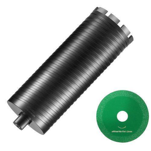 4-inch diamond core drill bit for wet and dry drilling in concrete and brick.