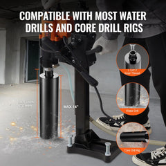 Bostome 4.25" wet diamond core drill bit with a laser-welded head for deep drilling.