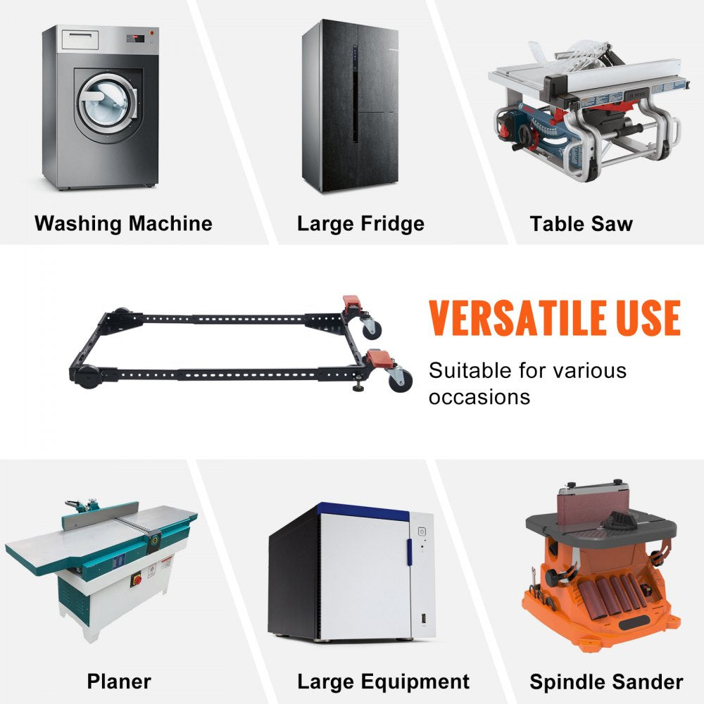 Mobile Base Heavy Duty Universal Stand 500 lbs Capacity For Tools Machines