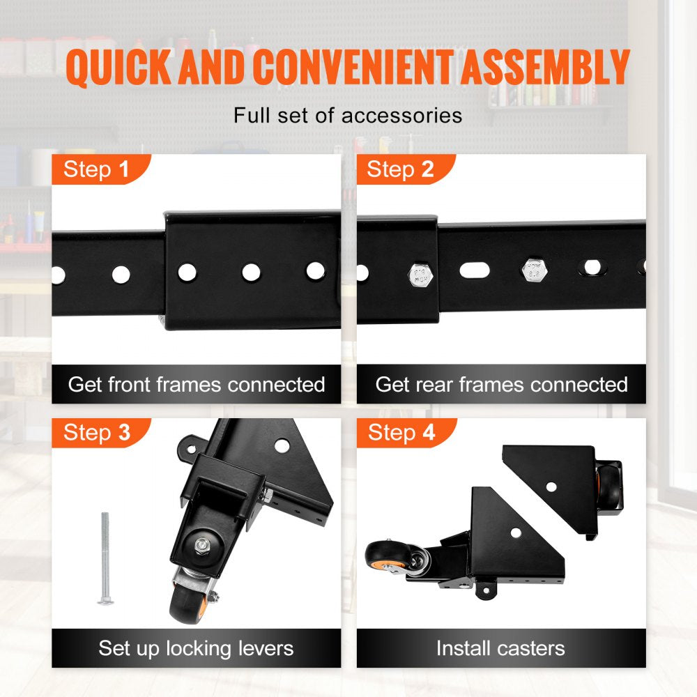 Mobile Base Heavy Duty Universal Stand 650 lbs Capacity For Tools Machines