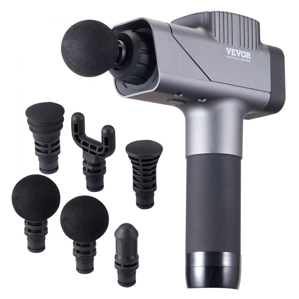 Massage Gun Deep Tissue, Percussion Muscle Massager for Athletes - with 8 Speed Levels & 6 Massage Heads, 16V 2500mAh Batteries, Handheld  Massage Gun for Pain Relief, Muscle Relaxation