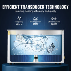 Ultrasonic Cleaner 30L Ultrasonic Cleaner for Cleaning Eyeglasses Dentures Commercial Industrial Ultrasonic Cleaner with Digital Heater Timer and Cleaner Basket (30 Liter)