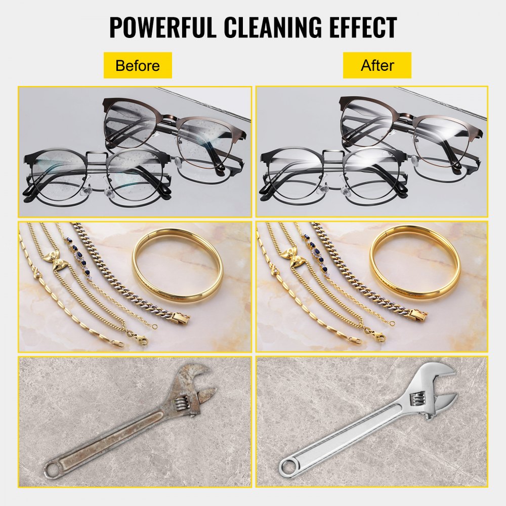 Ultrasonic Cleaner 2L Digital Ultrasonic Parts Cleaner with Timer 40kHz Professional 304 Stainless Steel Ultrasonic Cleaner 110V for Jewelry Watch Glasses Diamond Eyeglass Small Parts Cleaning