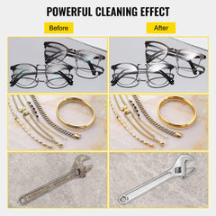 Ultrasonic Cleaner 2L Digital Ultrasonic Parts Cleaner with Timer 40kHz Professional 304 Stainless Steel Ultrasonic Cleaner 110V for Jewelry Watch Glasses Diamond Eyeglass Small Parts Cleaning