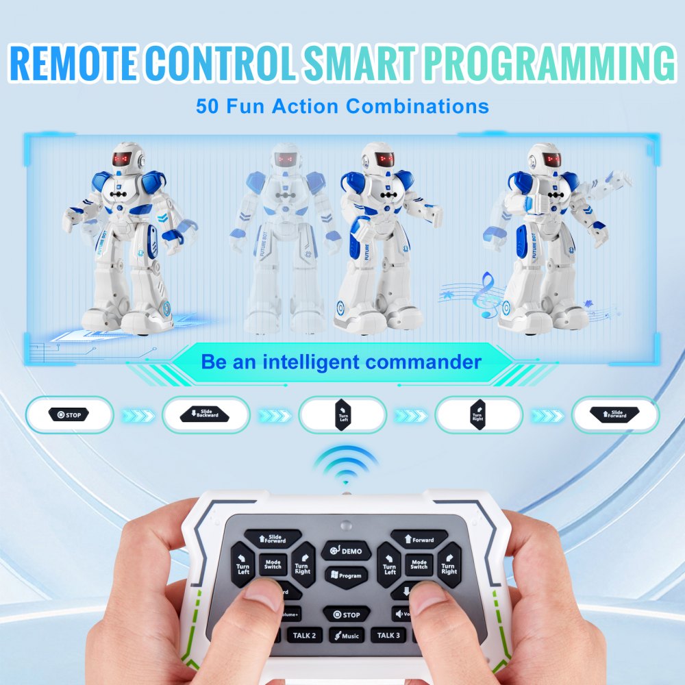 RC Robot Toy for Kids Talking Dancing Gesture Remote Control Programmable