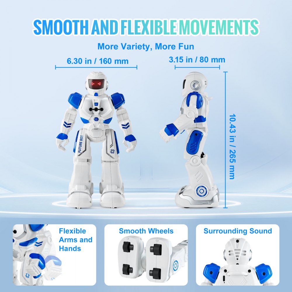 RC Robot Toy for Kids Talking Dancing Gesture Remote Control Programmable