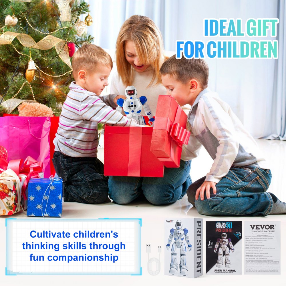 RC Robot Toy for Kids Talking Dancing Gesture Remote Control Programmable