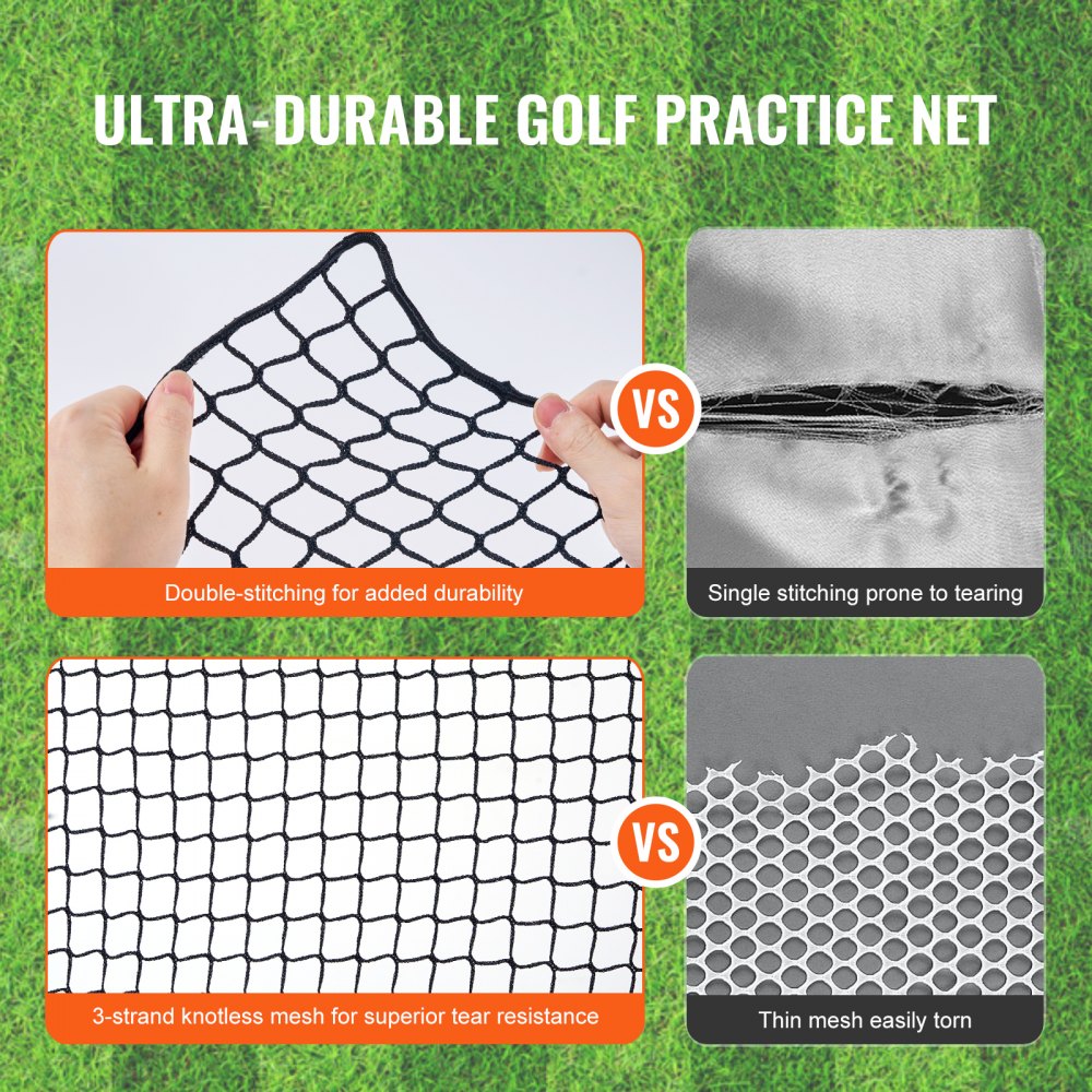 10x10ft Golf Practice Net Indoor Hitting Net for Baseball Hockey Soccer