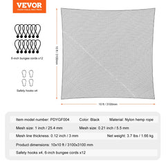 10x10ft Golf Practice Net Indoor Hitting Net for Baseball Hockey Soccer