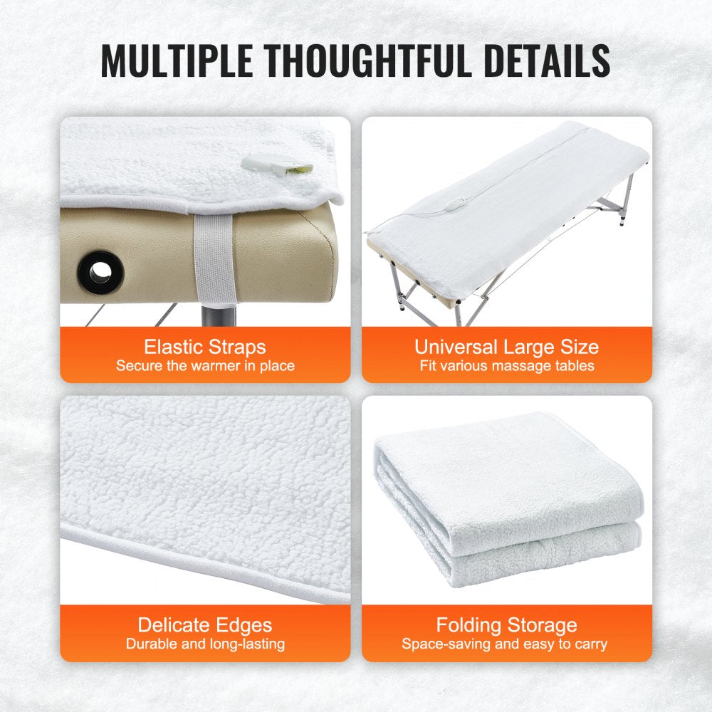 Massage Table Warmer Heating Pad SPA Massage Bed Warmer Fleece 71" x 30"