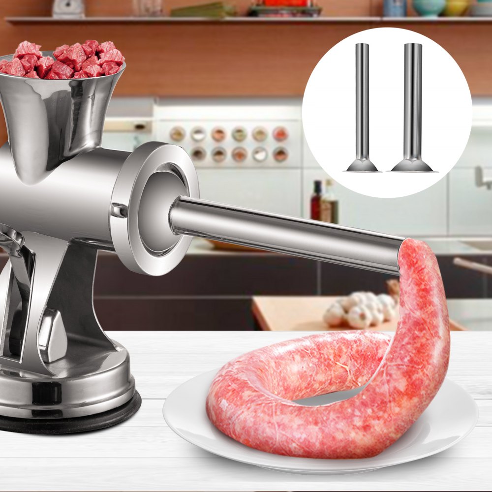 Meat Grinder Manual 304 Stainless Steel Hand Operated Meat Grinder Multifunctional Crank Sausage Maker Coffee Powder Grinder for Household for Beef Chicken Pepper Mushroom Coffee