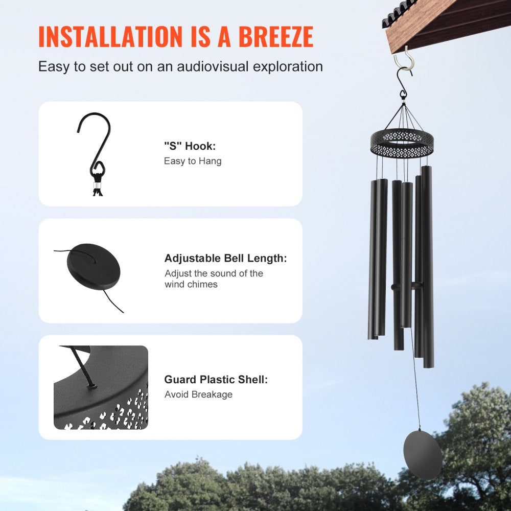 Wind Chimes for Outside 58-Inch Aluminum Memorial Deep Tone Wind Chimes