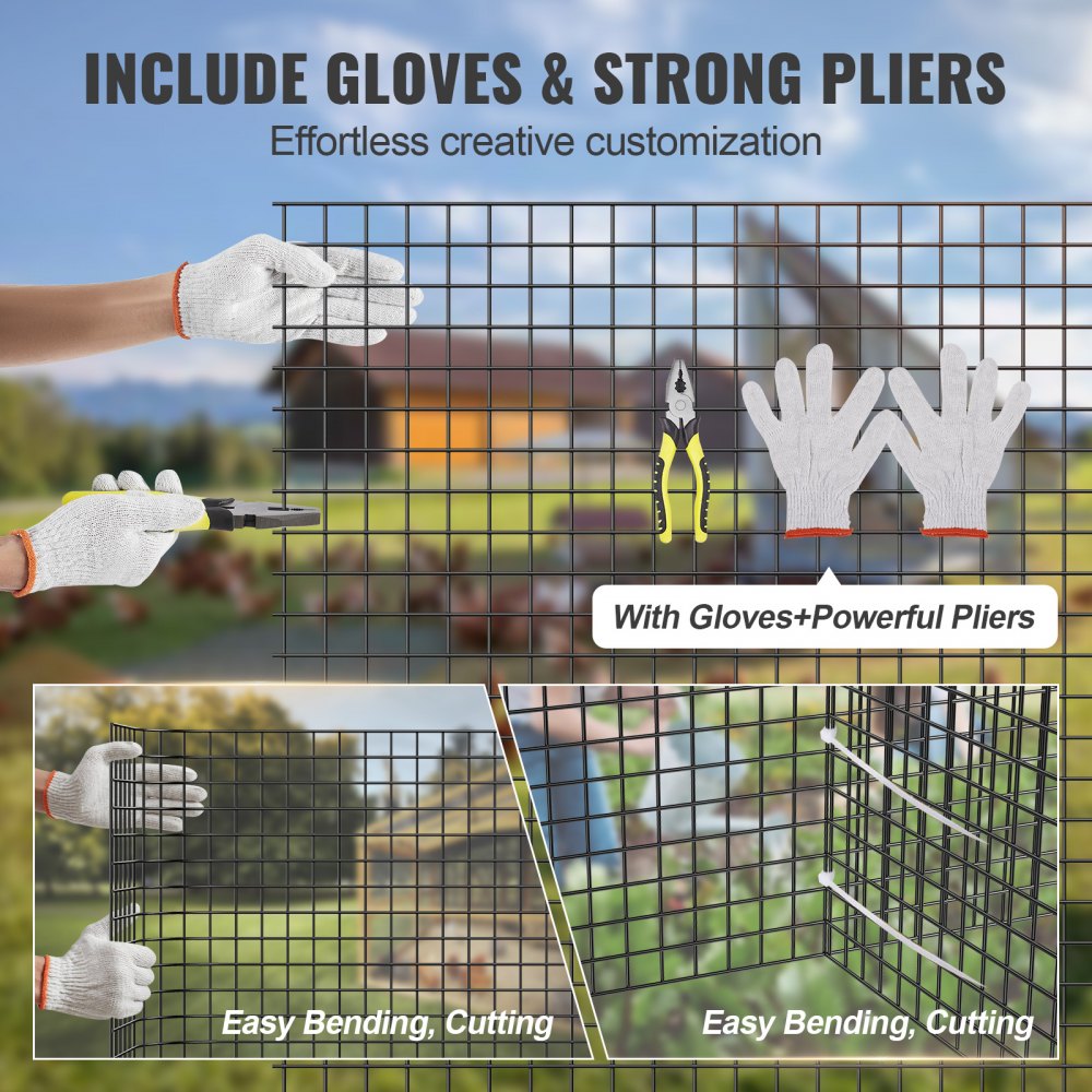 Hardware Cloth, 24`` x 100` Galvanized Wire Mesh Roll, 19 Gauge Chicken Wire Fence Roll, Vinyl Coating Metal Wire Mesh for Chicken Coop Barrier, Rabbit Snake Fences, Poultry Enclosures
