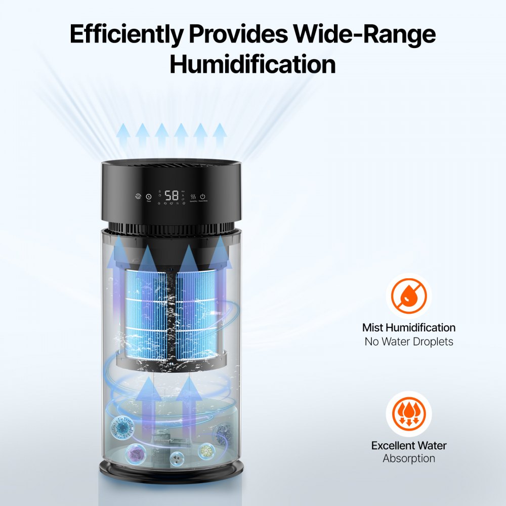Bostome evaporative humidifier filter 2-pack made of spunlace fabric for effective air humidification.
