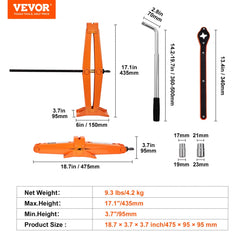 Scissor Jack, 2.5 Ton/5512 lbs Scissor Car Jack, 3.7"-17.1" Lifting Range Scissor Lift Jack with Ratcheting Handle and L-Wrench, Portable Tire Jack for Cars Trucks Sedans MPVs