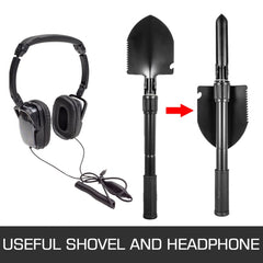 Bostome waterproof metal detector with LCD display and 8-inch search coil for adults and kids.