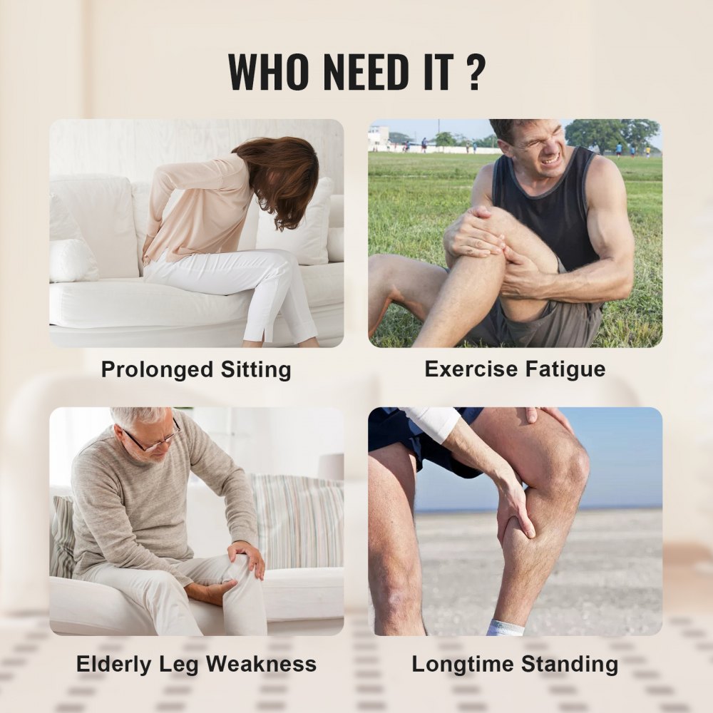Full Leg Massager, Air Compression Leg Massager for Foot Calf Thigh Knee, 3 Modes & 3 Intensities, Leg Compression Massage Boots for Circulation, Relaxation, Pain Relief - Great Gift for Mom/Dad