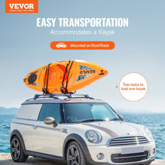Kayak Roof Rack 2 Pairs Soft Roof Rack Carrier for kayak SurfBoard Car SUV
