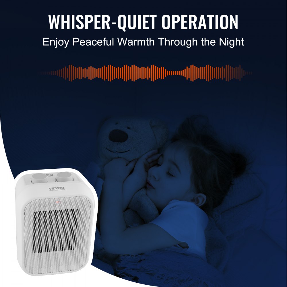 Bostome portable electric space heater with ceramic design, thermostat, and compact size.