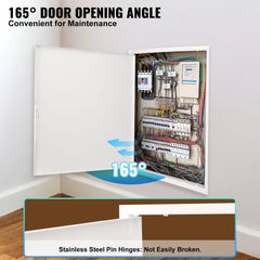 Access Panel for Drywall & Ceiling, 16 x 16 Inch Plumbing Access Panels, Reinforced Access Door, Heavy-Duty Steel Wall Hole Cover, Easy Install Removable Hinged Panel for Wiring & Cables, Silver