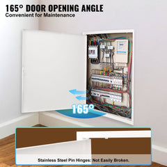 Access Panel for Drywall & Ceiling, 24 x 24 Inch Plumbing Access Panels, Reinforced Access Door, Heavy-Duty Steel Wall Hole Cover, Easy Install Removable Hinged Panel for Wiring & Cables, Silver