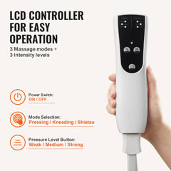 Leg Massager with Air Compression, Foot and Calf Massager with 3 Modes & 3 Intensities, LCD Controller, Compression Massage Boot for Circulation, Swelling and Pain Relief- Great Gift for Mom/Dad
