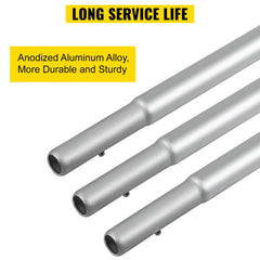 Advertising Flag Pole, 2 x Feather Flag Bundles with Ground Spike, 16 ft Windless Flag Pole Sets with Ground Mounting Stake, 6pcs Swooper Flag Pole Kit, Sign Flag for Businesses Storefronts