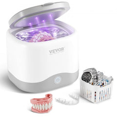 Ultrasonic Cleaner,45kHz Ultrasonic Cleaner for Denture Cleaner, Retainer Cleaner, Mouth Guard Cleaner, Night Guard Cleaner, Retainer Cleaner Machine with 200ML Dental Cleaning Pod