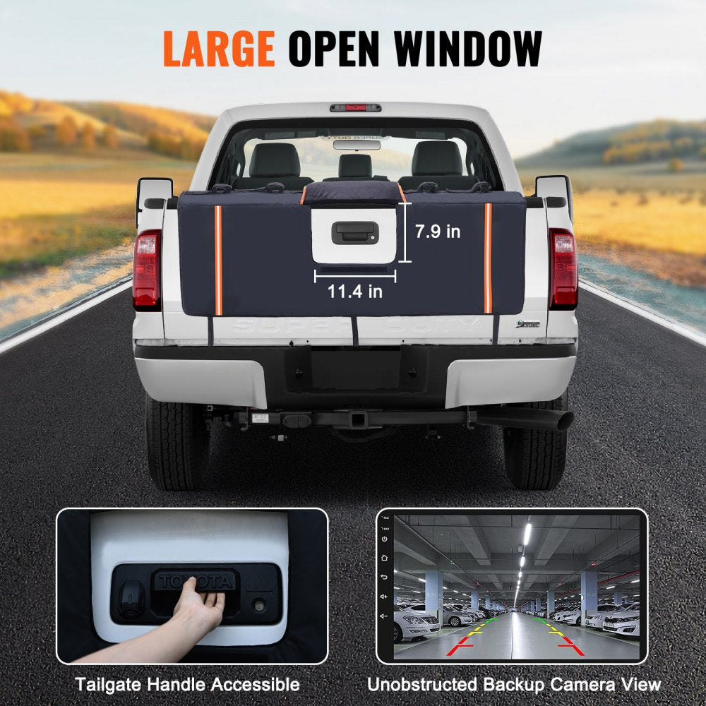 53-inch Tailgate Pad 5-Bike Pickup Truck Bed Tailgate Pad Protector Cover