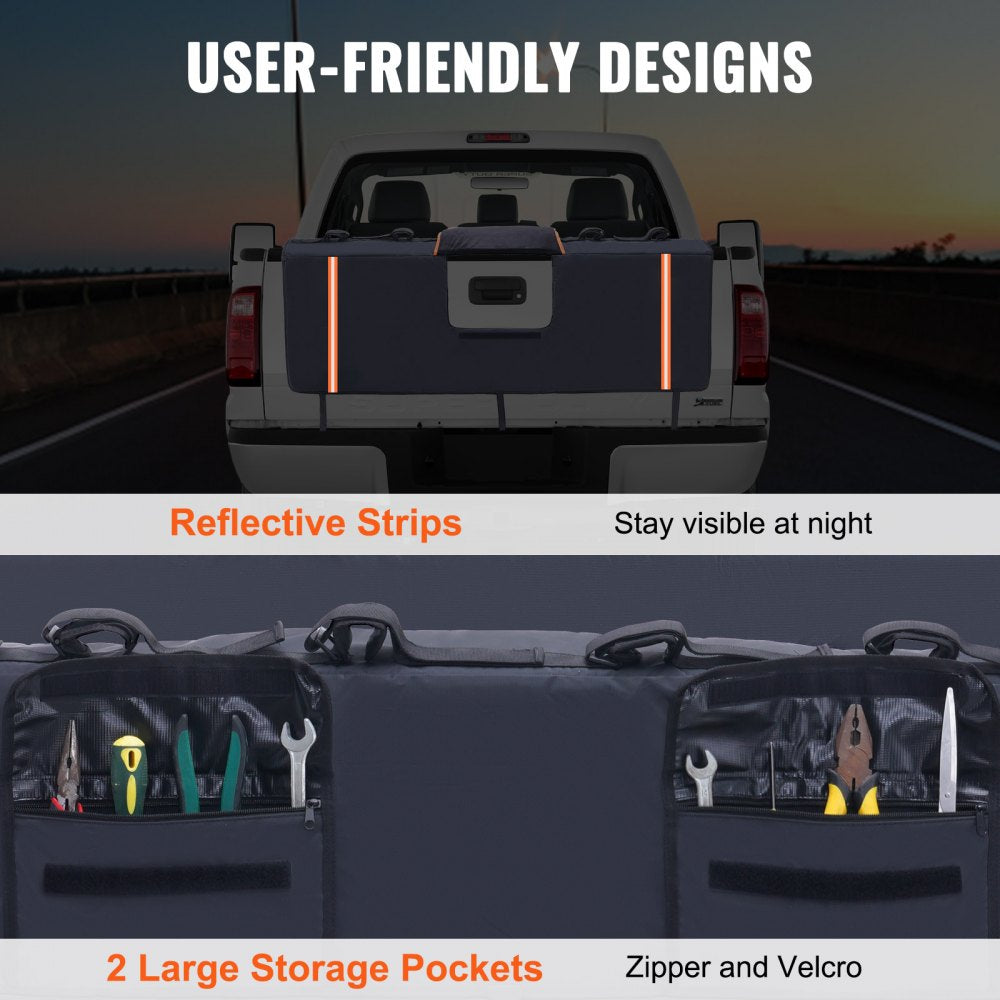 53-inch Tailgate Pad 5-Bike Pickup Truck Bed Tailgate Pad Protector Cover
