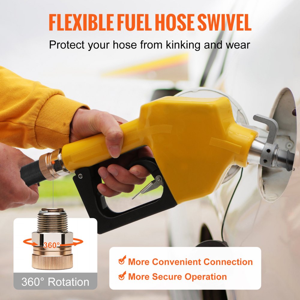 Automatic Fuel Nozzle Shut Off Fuel Refilling 3/4" NPT 13/16" Spout Diesel