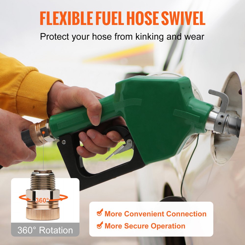 Automatic Fuel Nozzle Shut Off Fuel Refilling 3/4" NPT 15/16" Spout Diesel