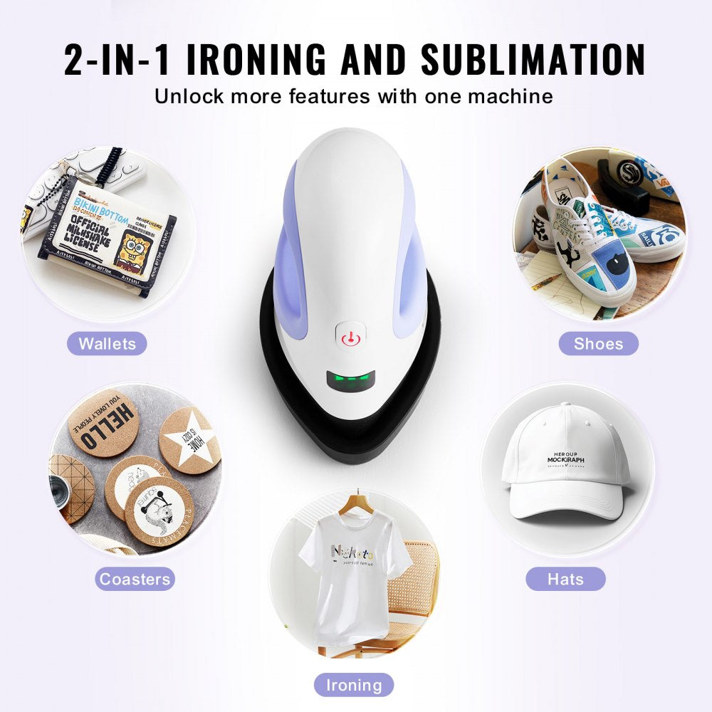 Portable Bostome Mini Heat Press Machine with three temperature settings and compact design.