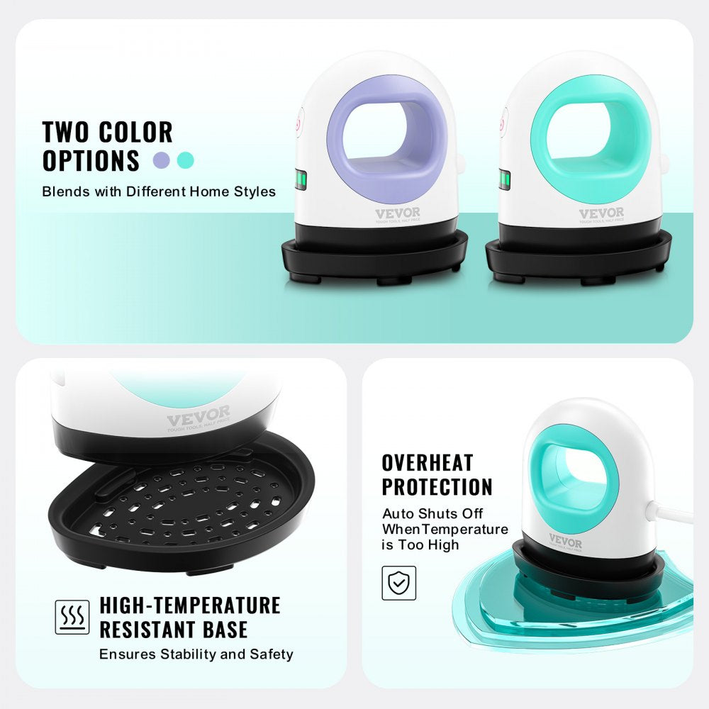Compact green-and-white mini heat press machine for portable heat transfer on various materials.
