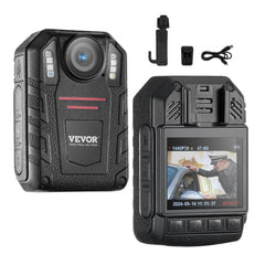 1440P HD Police Body Camera, 64GB Body Cam with Audio Video Recording Picture, Built-in 2850 mAh Battery, 2.0" LCD, Infrared Night Vision, Waterproof Personal Body Cam for Law Enforcement