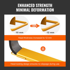 Pallet Fork Extensions, 96" Length 6.5" Width, Heavy Duty Carbon Steel Fork Extensions for Forklifts, 1 Pair Forklift Extensions, Industrial Forklift Fork Attachments for Forklift Truck, Yellow