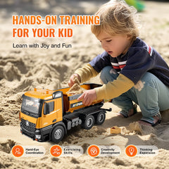 RC Remote Control Dump Truck Toy Construction Vehicle Toy 10CH 1:14 Scale