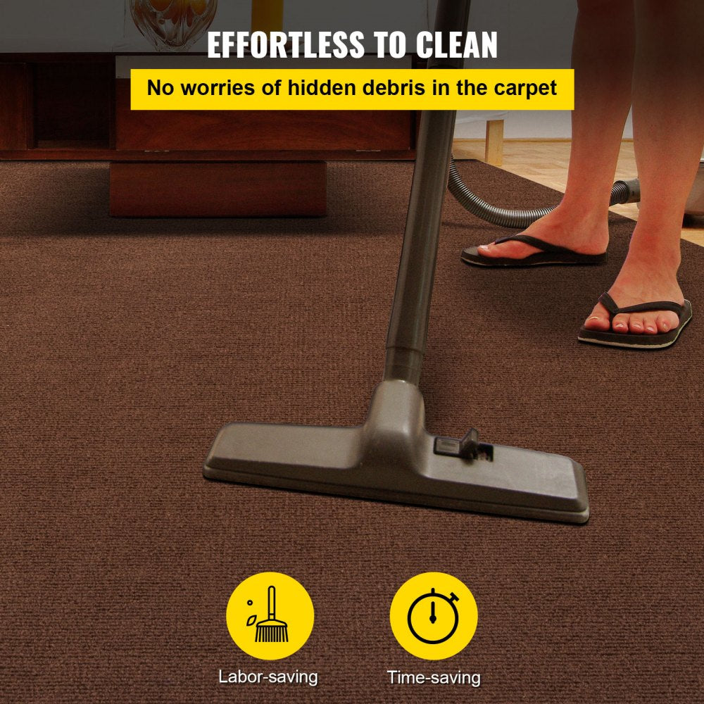 Marine Carpet, 6 x 18 ft Boat Carpeting, Deep Brown Marine Grade Boat Carpet, Indoor/Outdoor Marine Carpeting with Water-Proof TPR Backing, Water-Proof Carpet Roll for Home, Patio, Porch, Deck