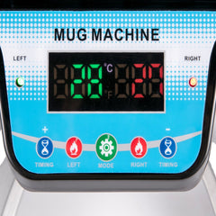 Bostome Dual Mug Heat Press Machine with dual-station design for 11-15oz mugs.
