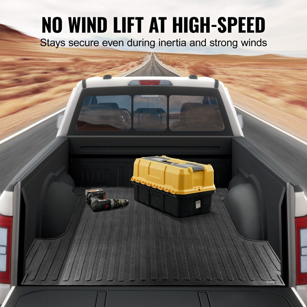 Truck Bed Mat, Fits for 2015-2020 Ford F150 5.5 FT Short Bed, 66.5" x 64" Rubber Truck Bed Liner, 1/4" Thick Bed Mat Car Accessories for All-Weather Protection, Prevent Slipping or Damage
