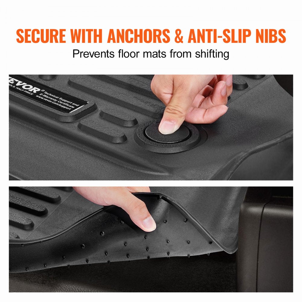 Automotive Floor Mats Fits for Ford F-150/F150 Lightning 2015-2024 3 pcs
